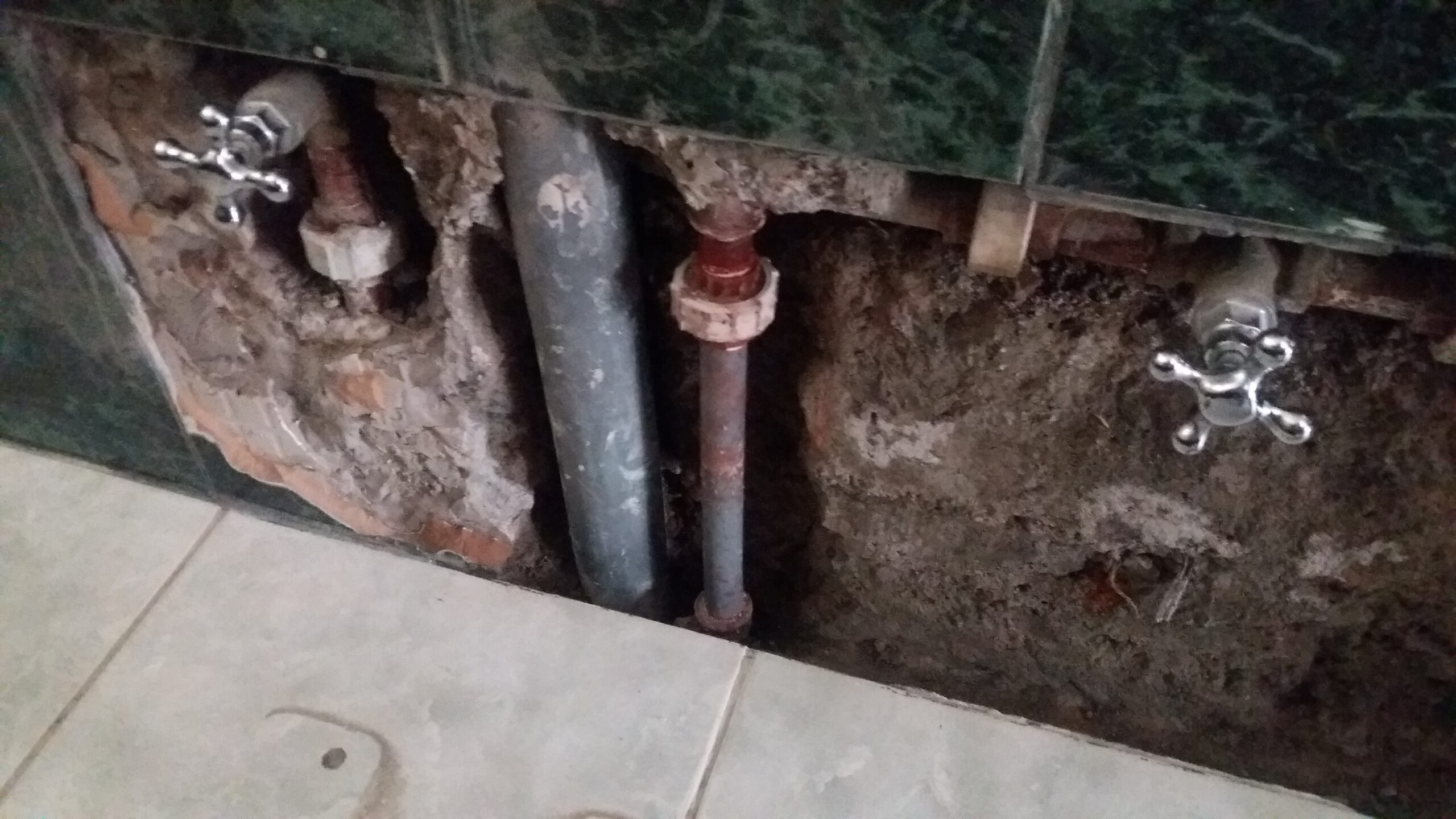 Broken infrastructure showing conditions in Peru
